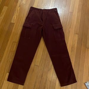 Vans Corduroy burgundy pants size 29 waist women’s New